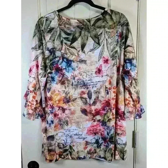 NWT Time and Tru Women's 3/4 Sleeve Rhinestone Top Size 3X - Picture 4 of 13